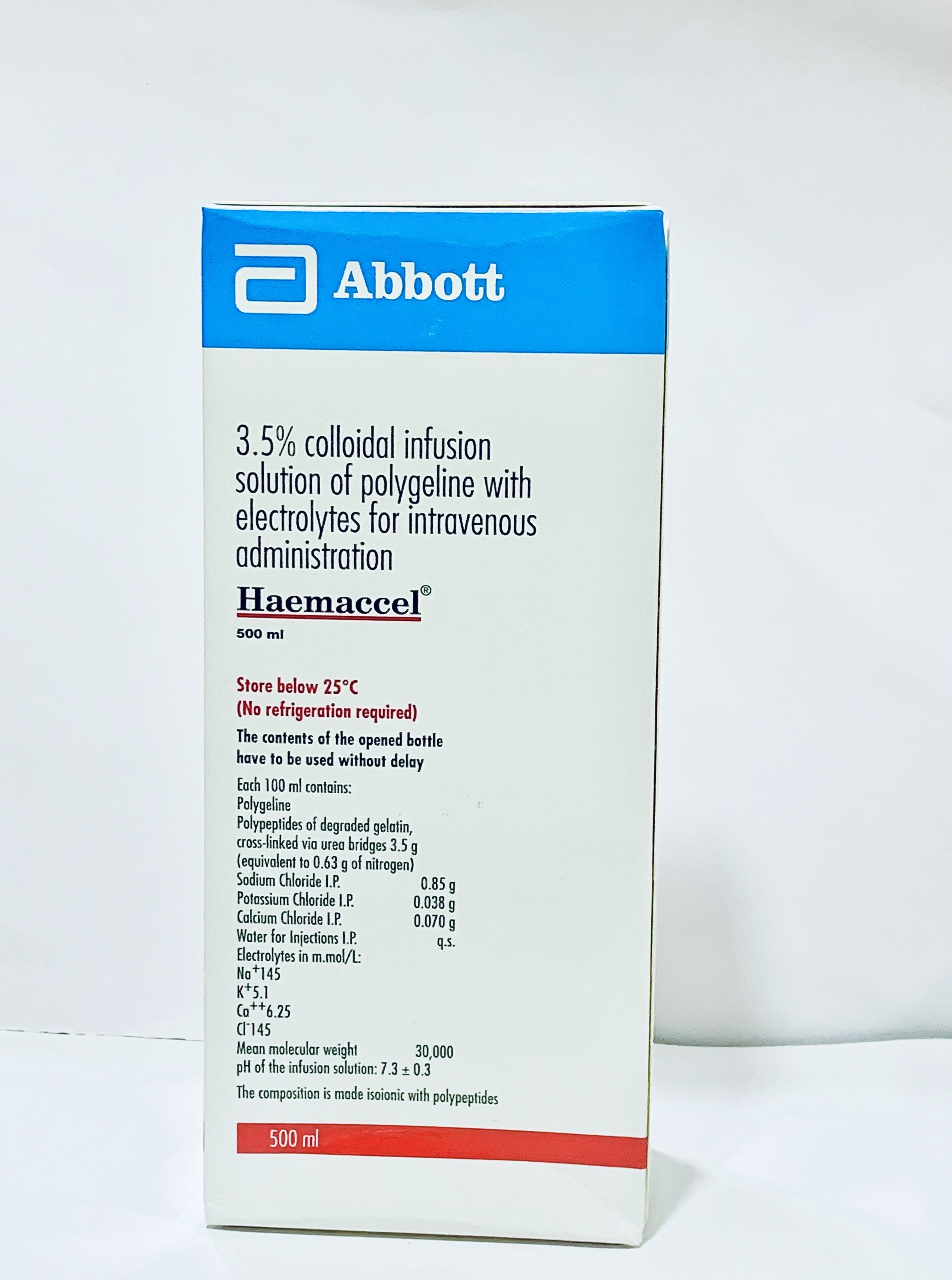Abbott Haemaccel Infusion 500ml | MedeCify