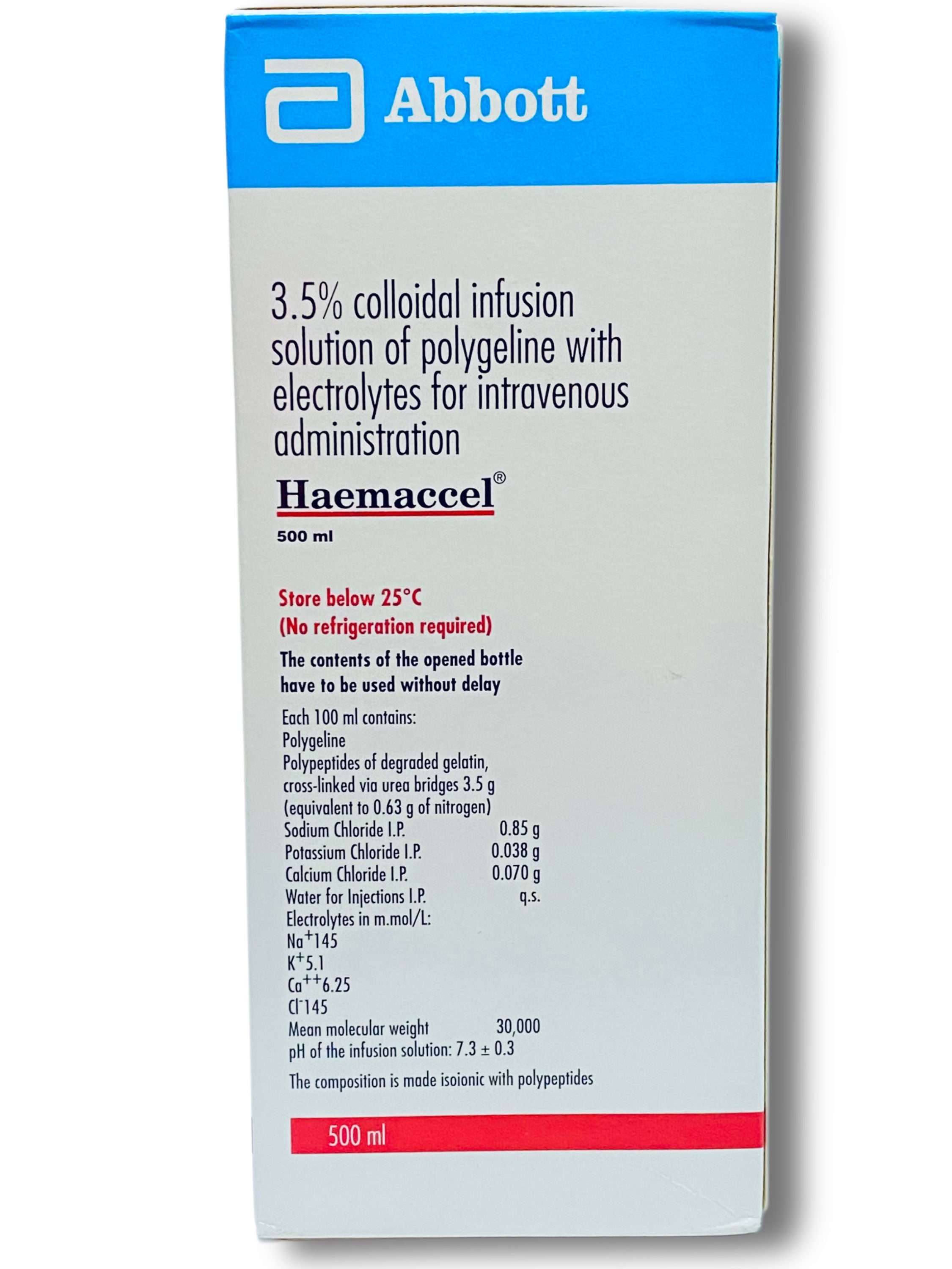 Abbott Haemaccel Infusion 500ml | MedeCify