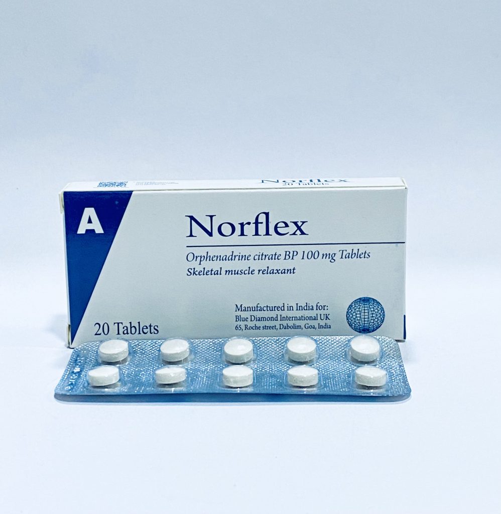Norflex Tablet 100mg (Orphenadrine) x20 | MedeCify