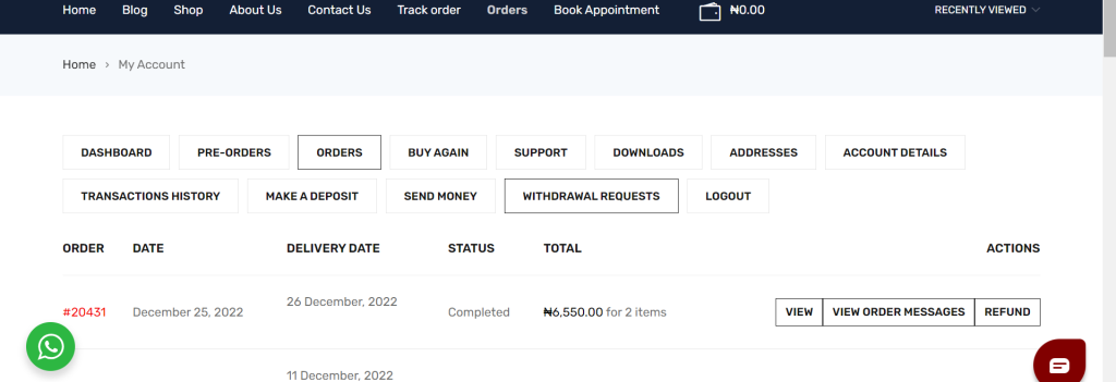 Refund Order