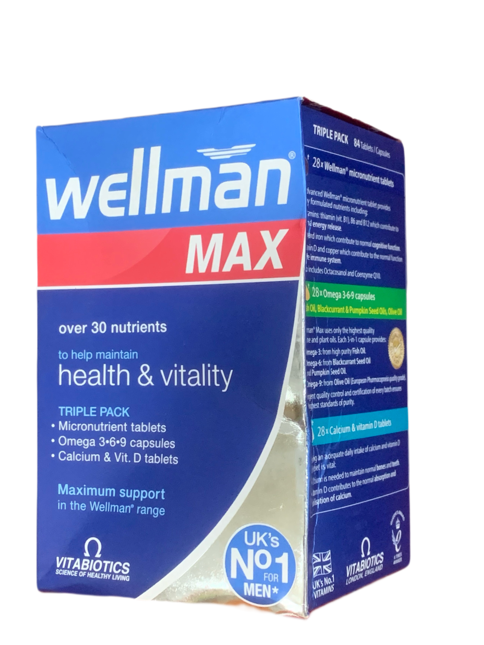 Vitabiotics Wellman Max 3in1 X84