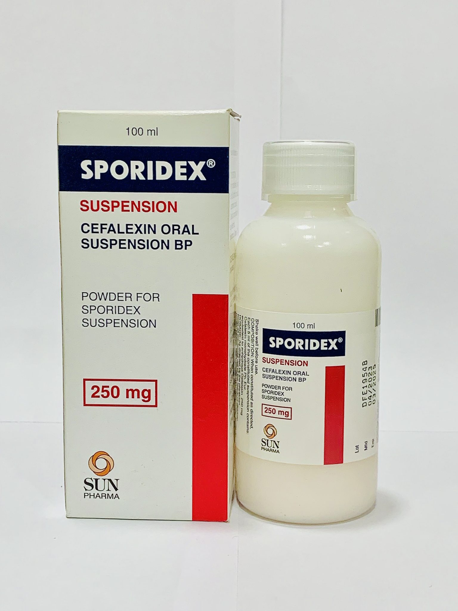 Sporidex Suspension 250mg/5ml (Cefalexin) | MedeCify