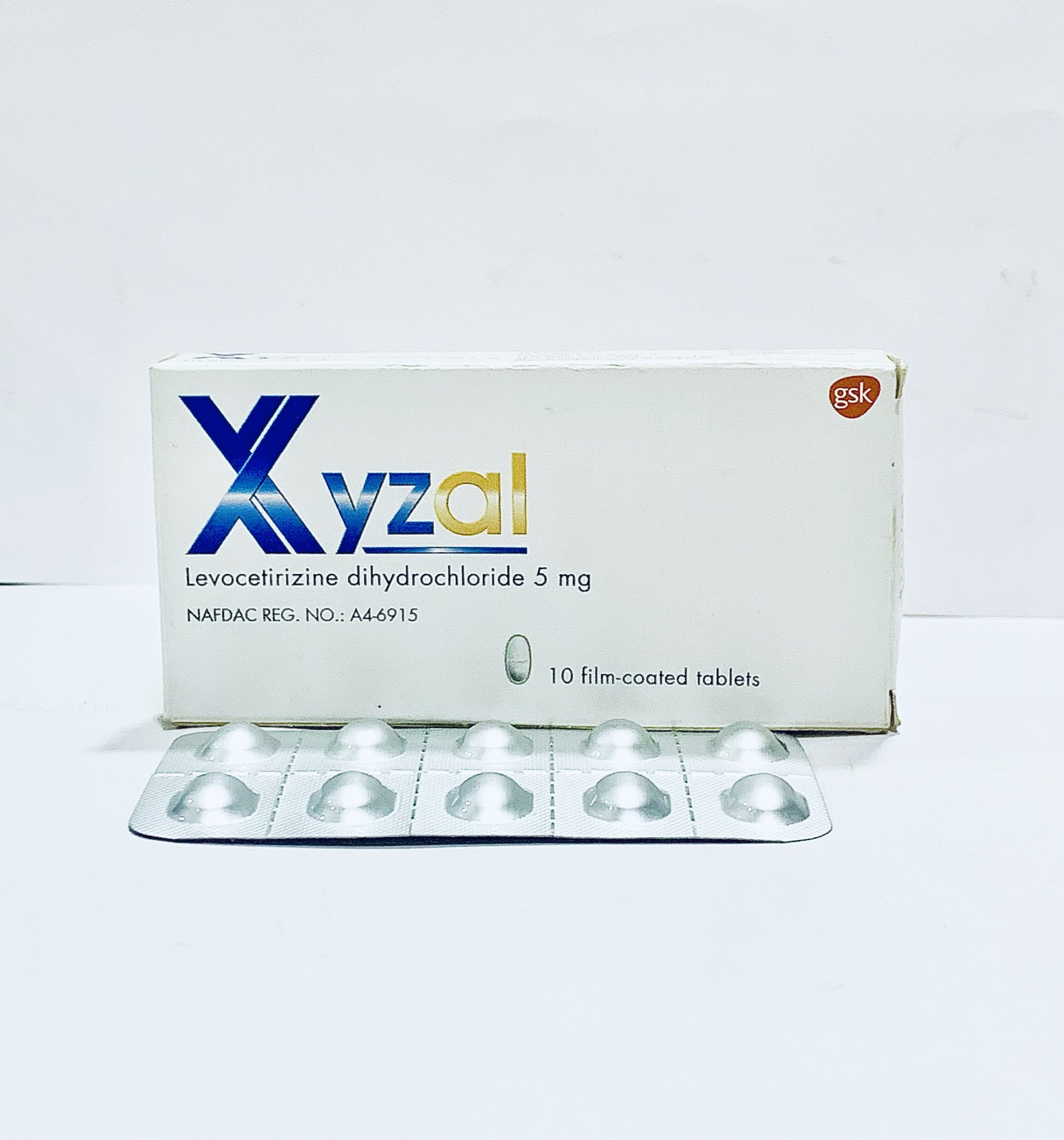 Xyzal Tablets 5mg (Levocetirizine) x10 | MedeCify