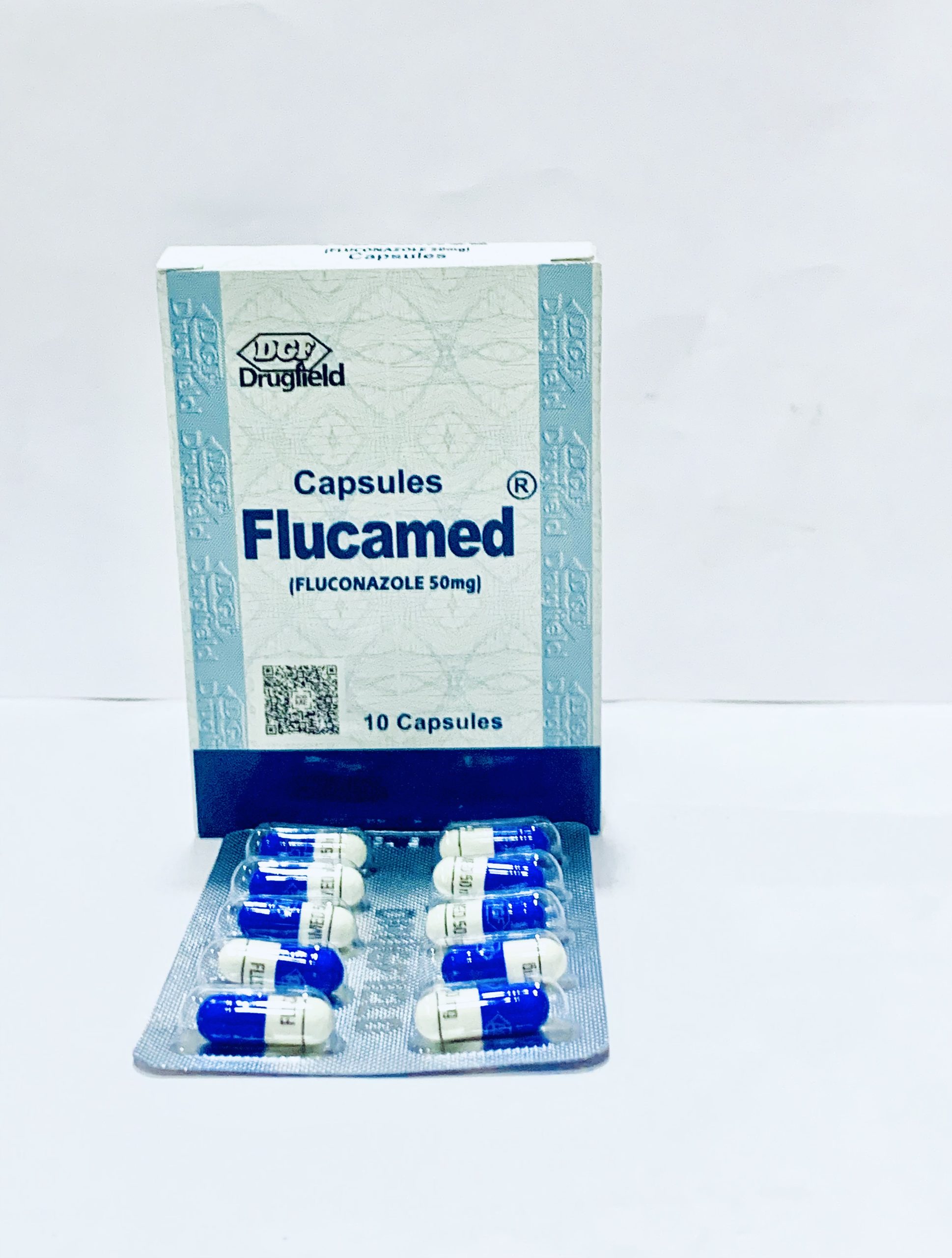 Flucamed 50mg Capsules (Fluconazole) x10 | MedeCify