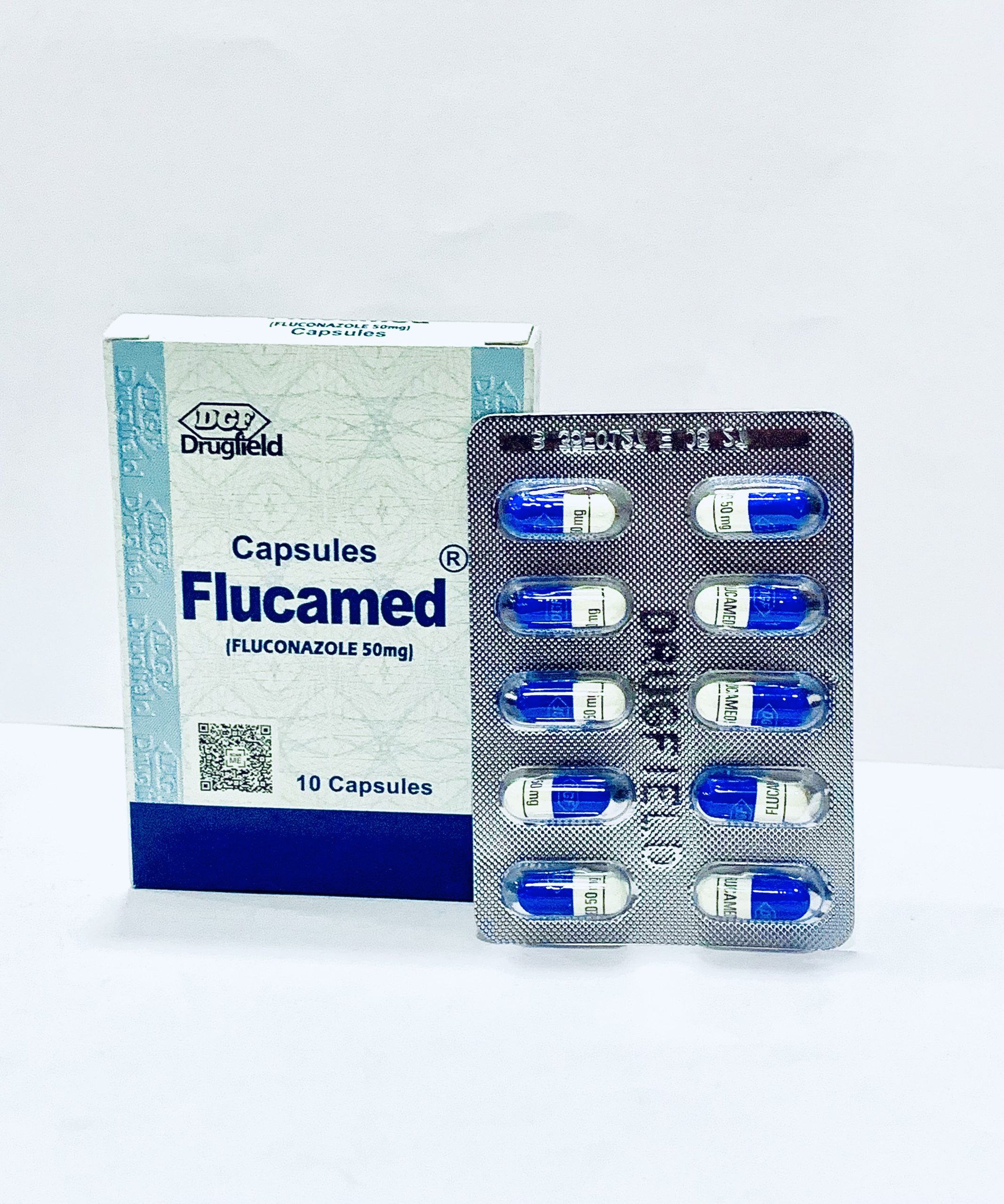 Flucamed 50mg Capsules (Fluconazole) x10 | MedeCify