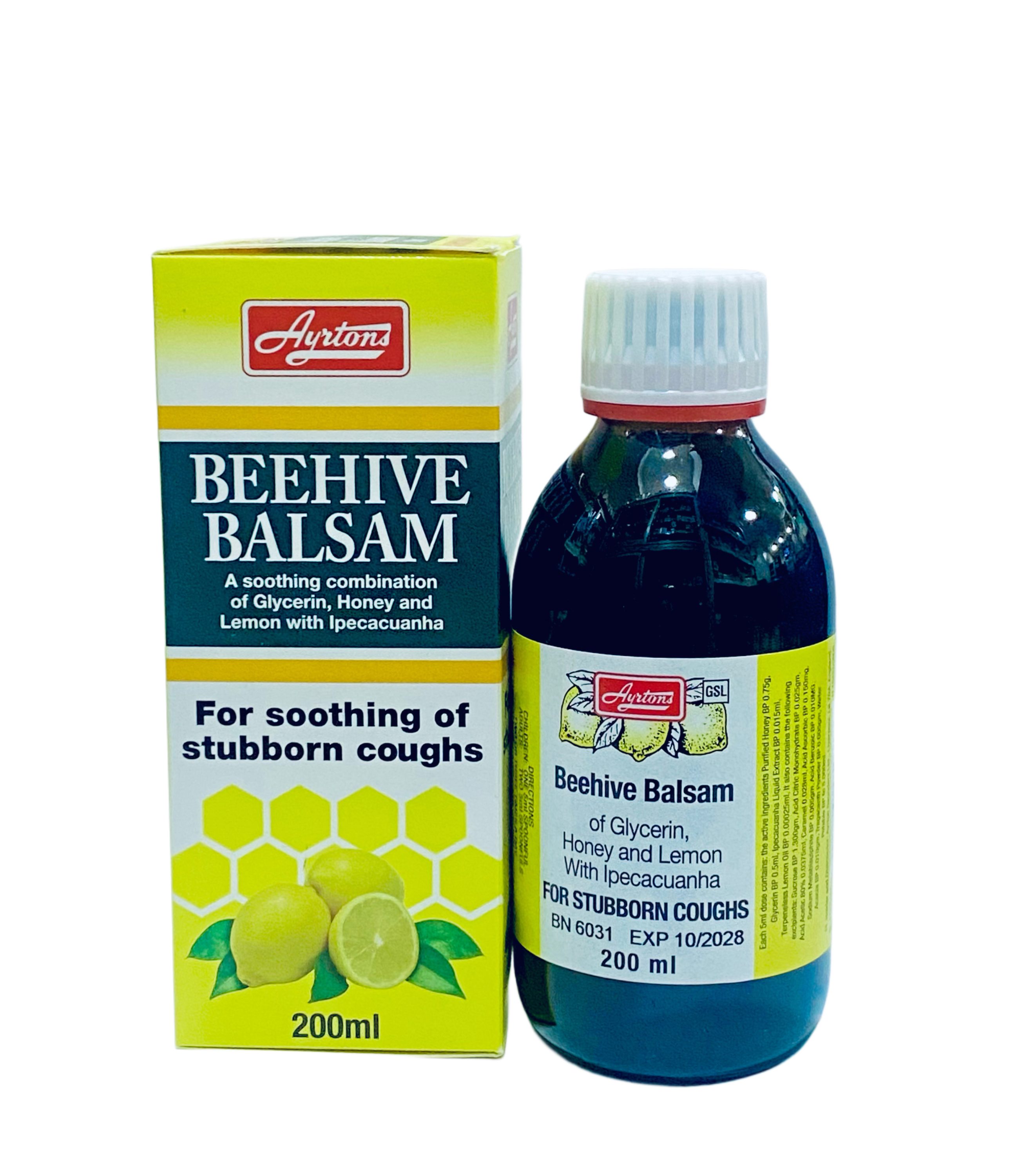 Beehive Balsam Syrup (Stubborn Cough) x200ml | MedeCify