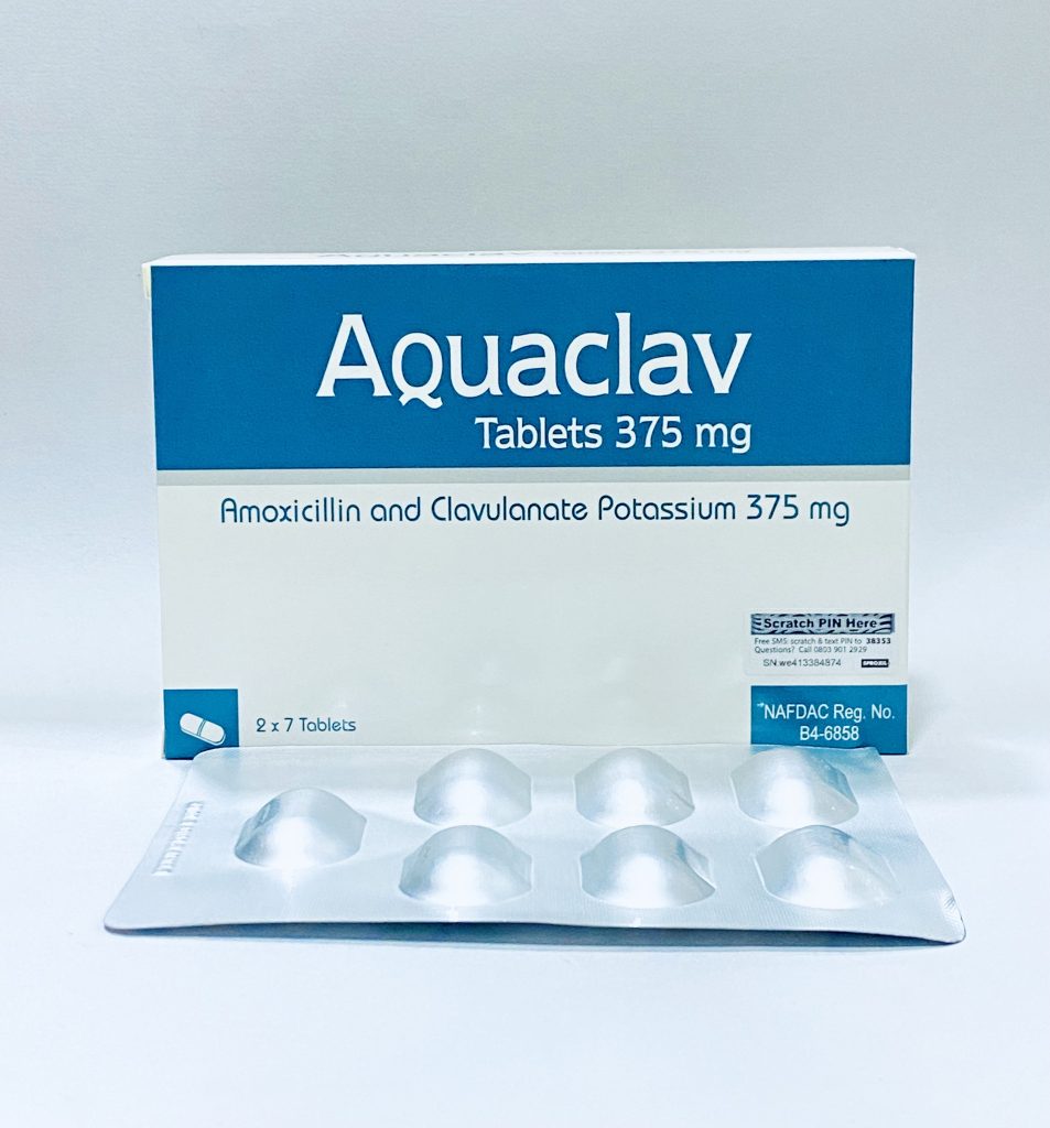 Aquaclav 375mg Tablet