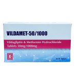 Vildamet 50mg/1000mg Tablet x30