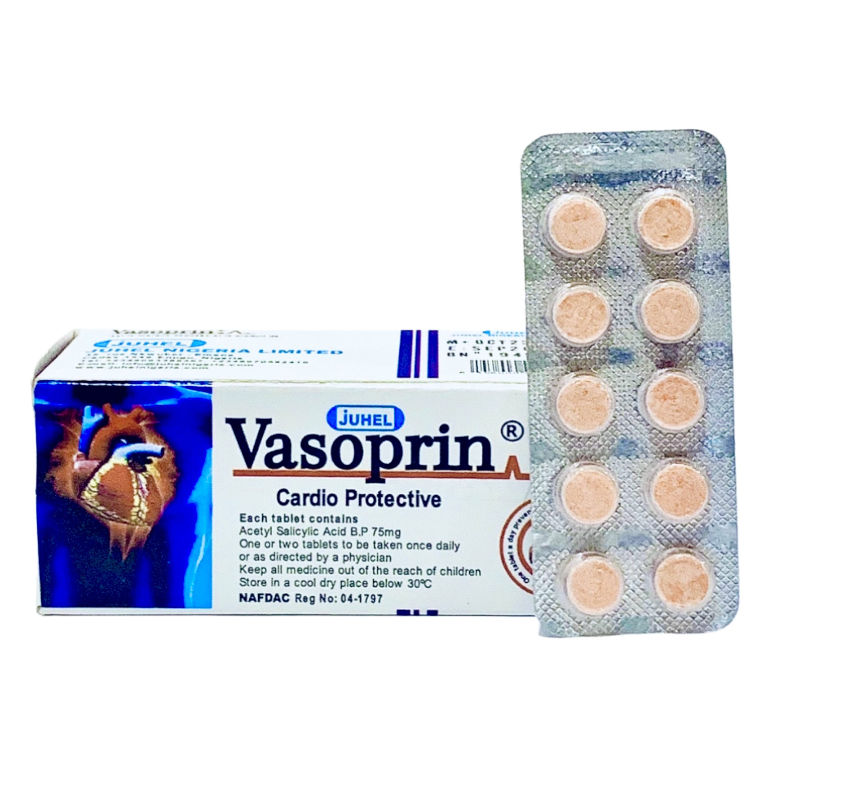 Vasoprin Tablet (Cardio Protective) x100 | MedeCify