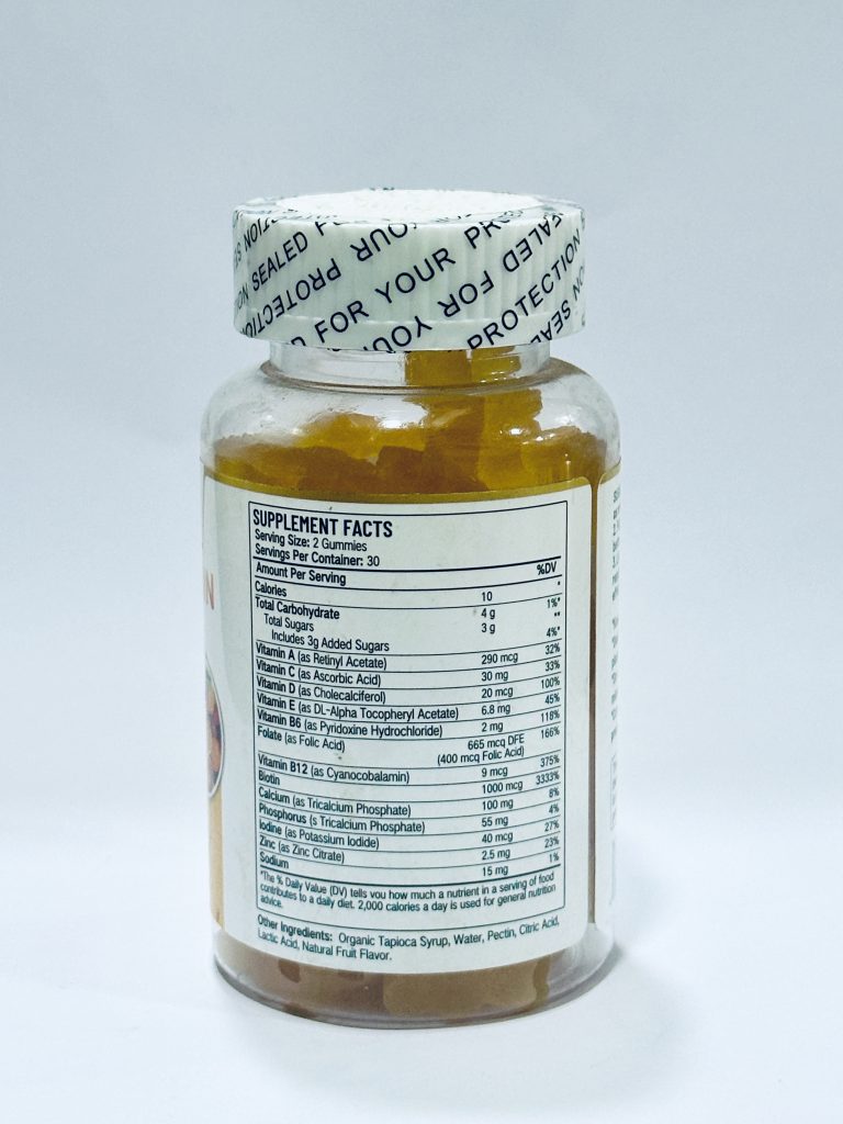Daynee Multivitamin Gummies Facts