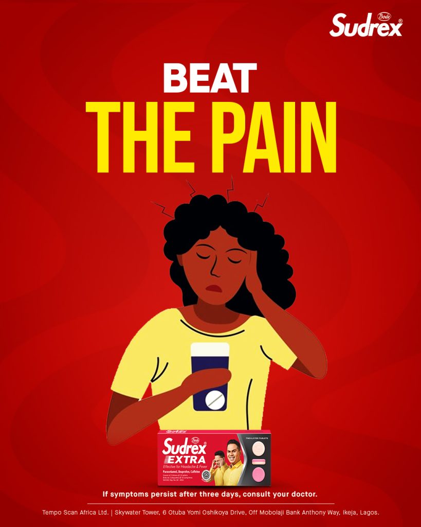 You want to beat headache to it’s own game Use Sudrex extra and get relieved SudrexNigeria SudrexExtraNigeria WinYourDay