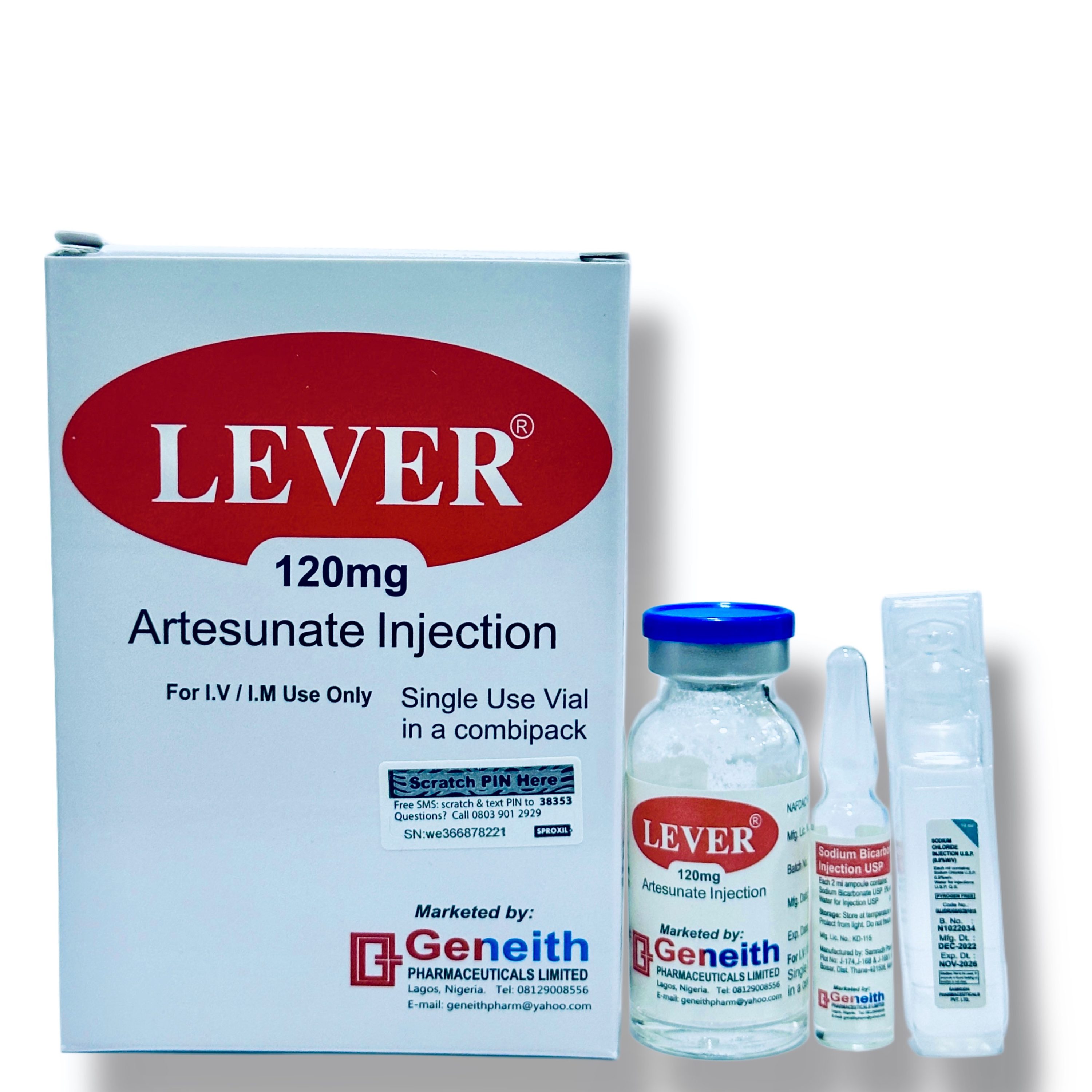 Lever Artesunate injection