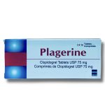Plagerine 75mg Tablets (Clopidogrel) x30