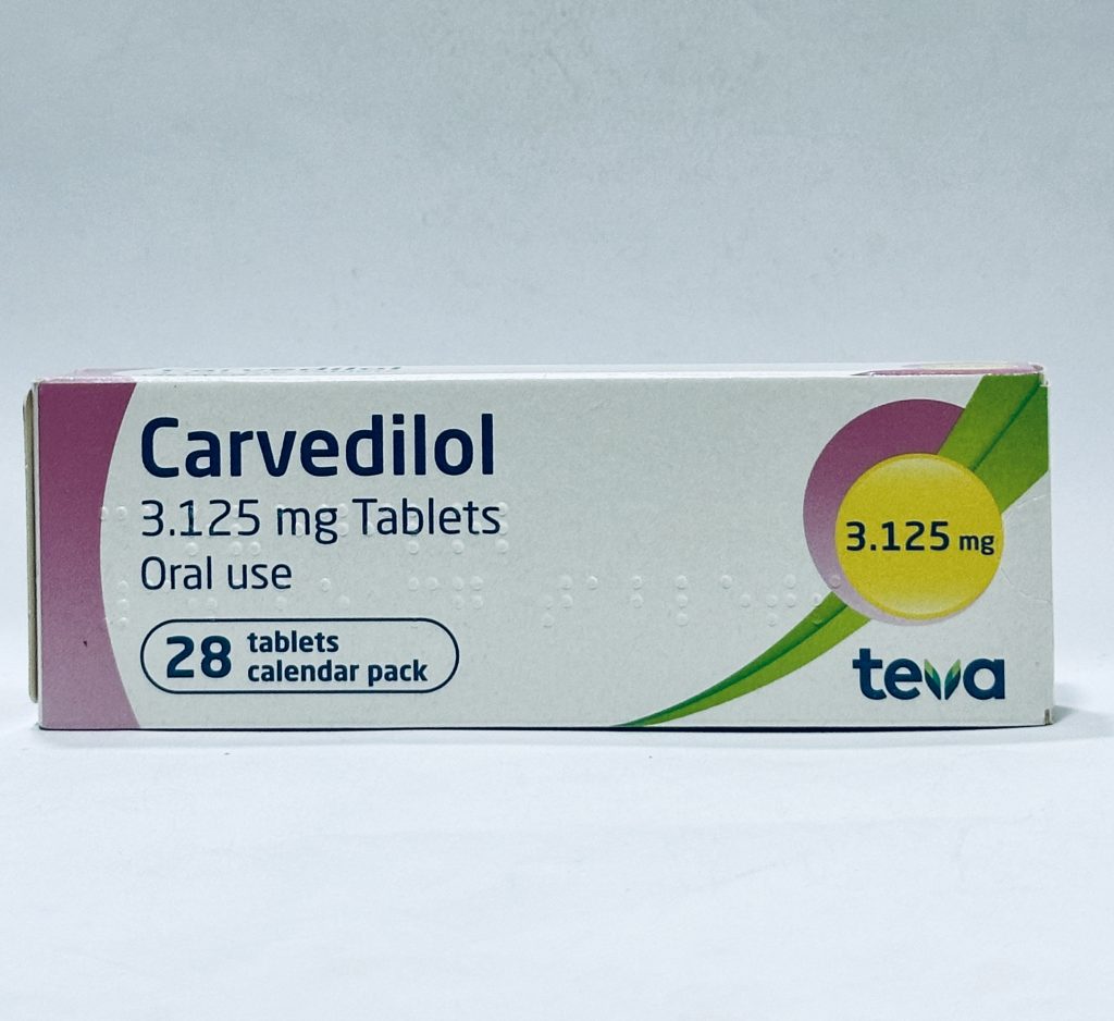 Teva Carvedilol 3.125mg