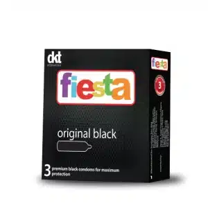 Fiesta Original Black Condom 3In1