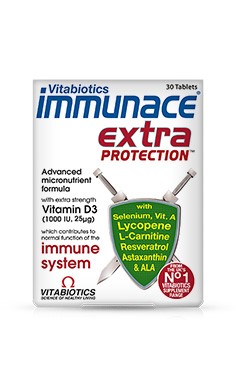 vitabiotics immunace extra protection tabs