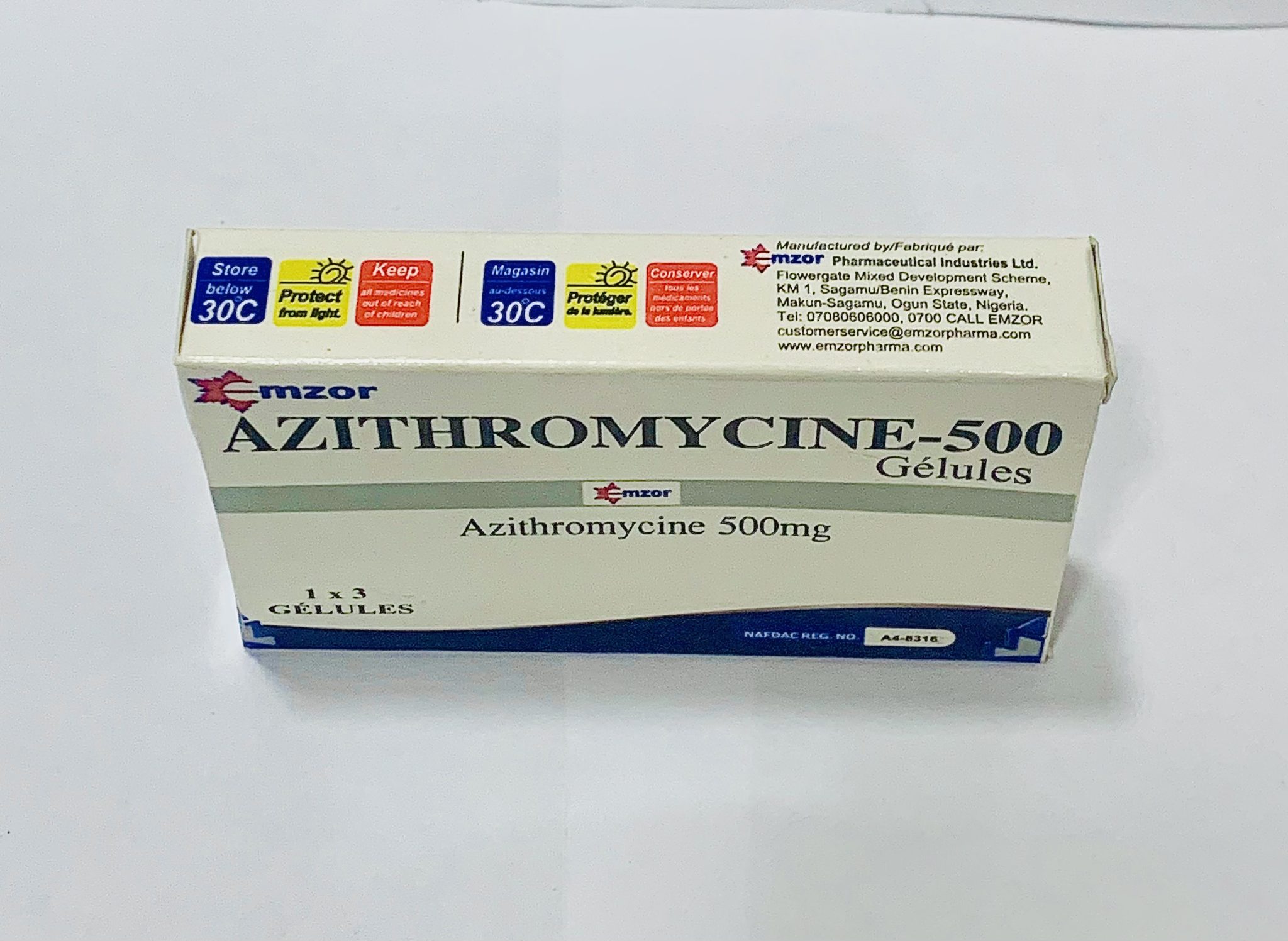 Emzor Azithromycin 500mg