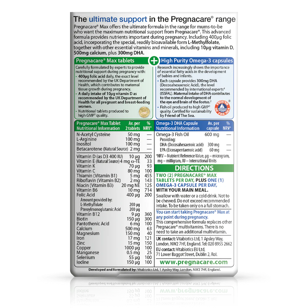 Pregnacare Max Nutrition
