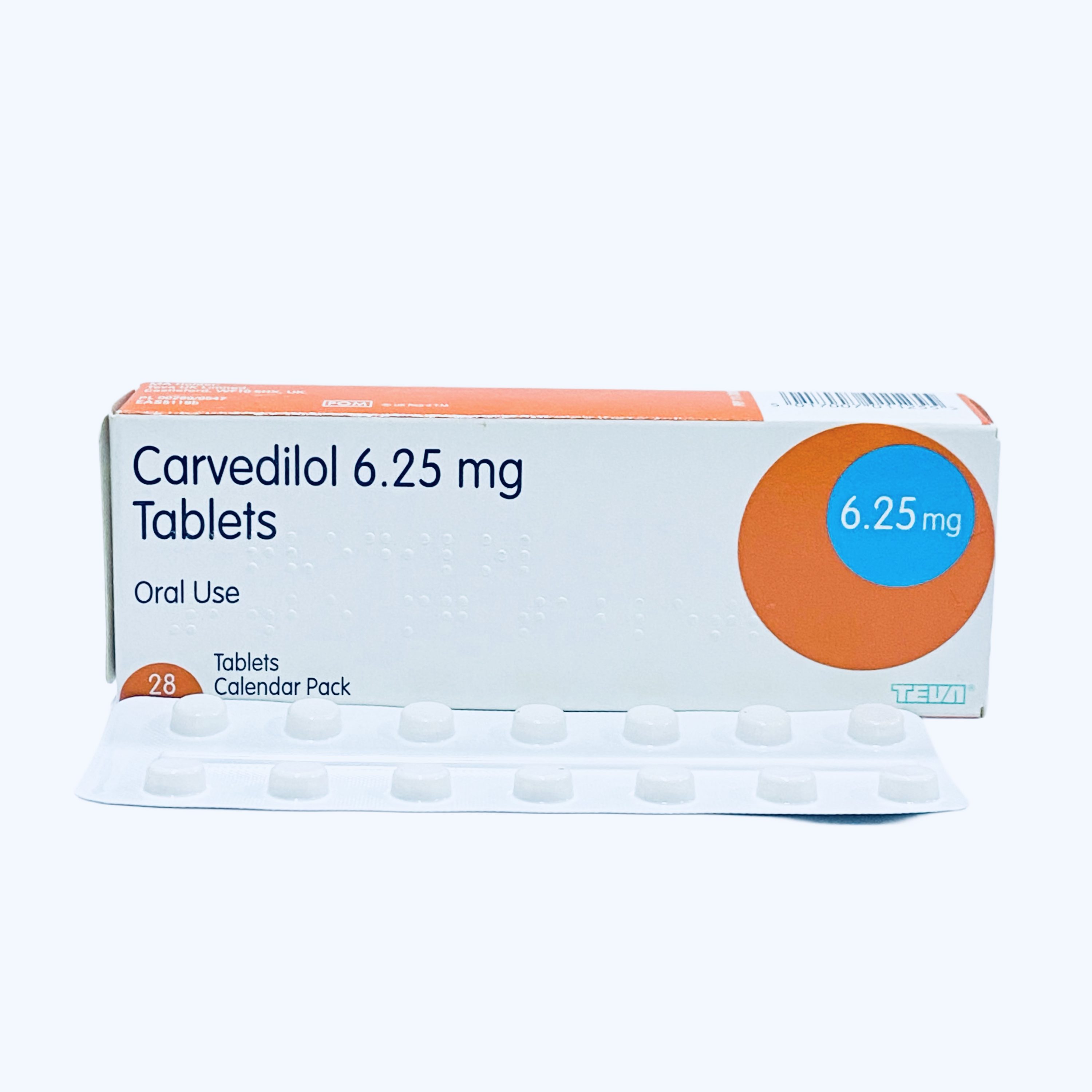 Teva Carvedilol 6.25mg